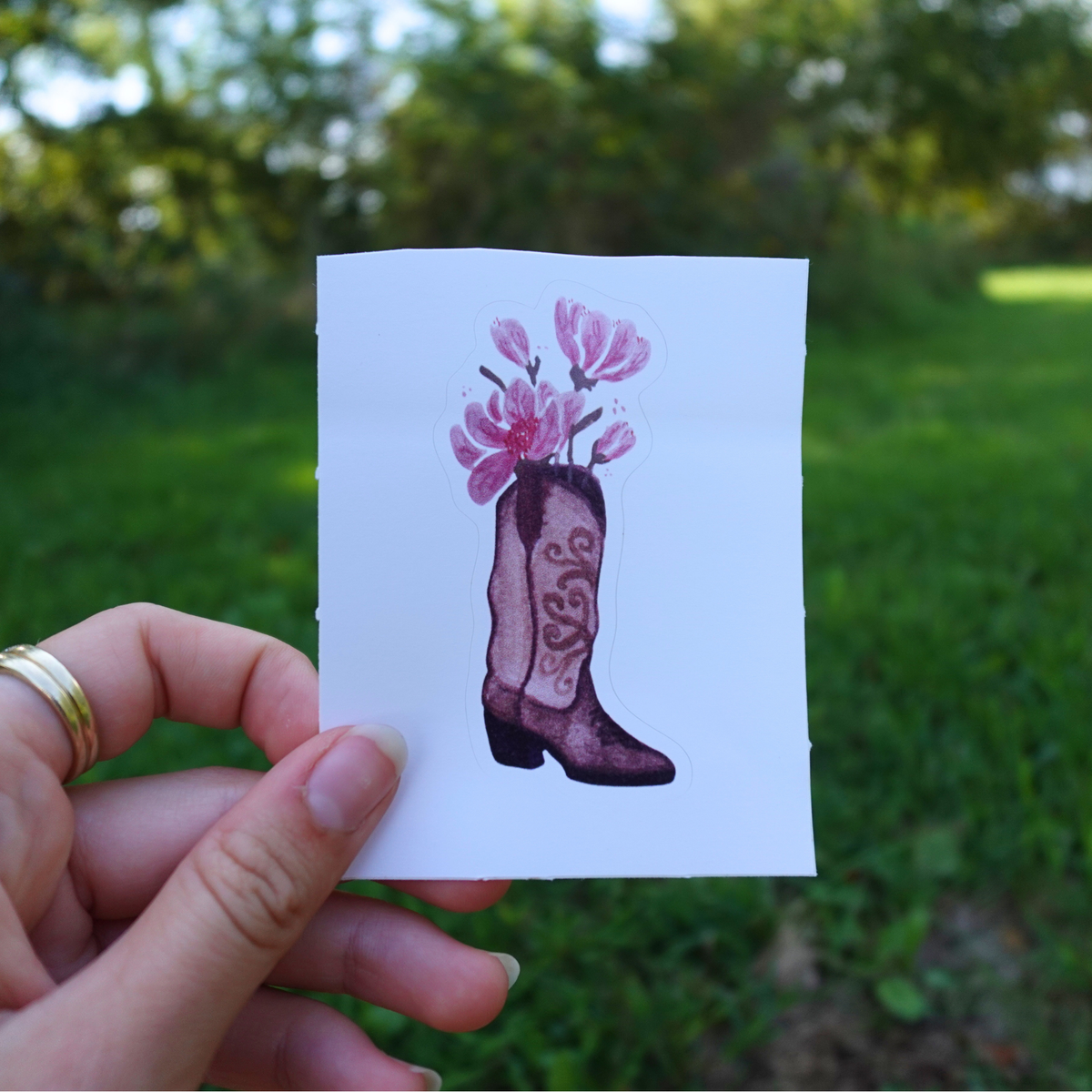 Magnolia Boot Sticker