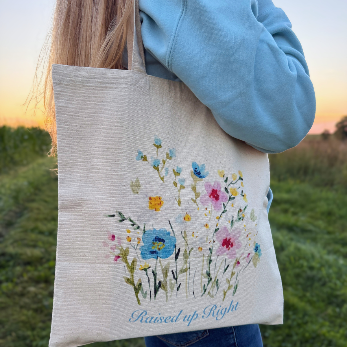 Raised up Right Tote Bag